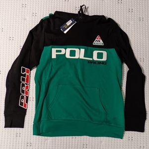 Large Polo Ralph Lauren green/black hoodie